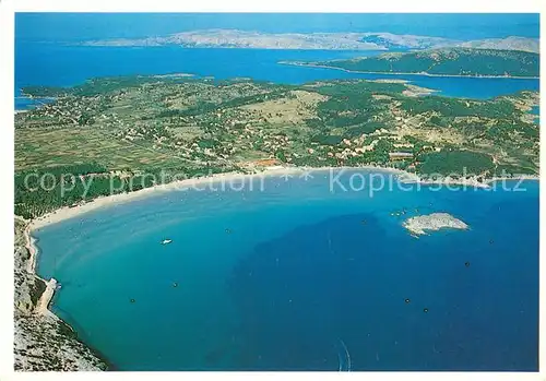 AK / Ansichtskarte Rab_Croatia Fliegeraufnahme mit Hoteli San Marino Kamp Rajska Plaza Rab_Croatia