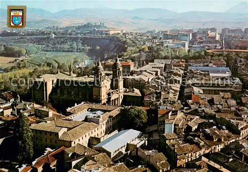 AK / Ansichtskarte Pamplona_Navarra Vista aerea de la catedral Pamplona Navarra