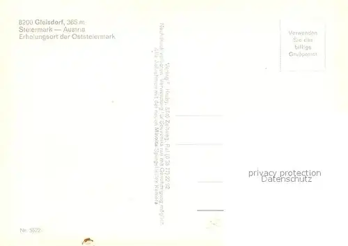 AK / Ansichtskarte Gleisdorf Stadtplatz Schwimmbad Autobahn Kirche Gleisdorf