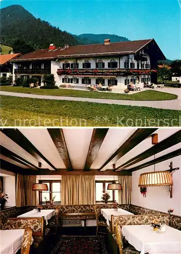 AK / Ansichtskarte Ruhpolding Haus Bennot Gaststube Ruhpolding