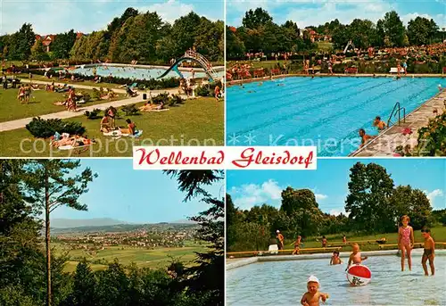 AK / Ansichtskarte Gleisdorf Wellenbad Freischwimmbecken Liegewiese Panorama Gleisdorf