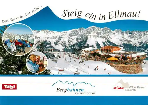 AK / Ansichtskarte Ellmau_Tirol Bergbahnen Ellmau_Going Panorama Ellmau Tirol