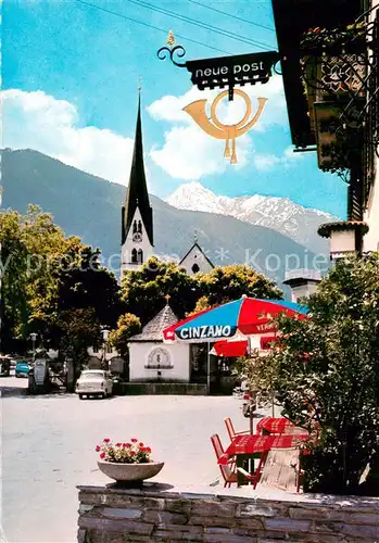 AK / Ansichtskarte Mayrhofen_Zillertal Hotel Restaurant Neue Post Unterer Dorfplatz Mayrhofen_Zillertal