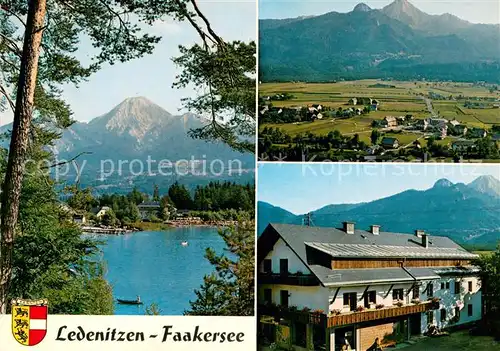 AK / Ansichtskarte Ledenitzen Faakersee Panorama Gaestehaus Schreier Ledenitzen
