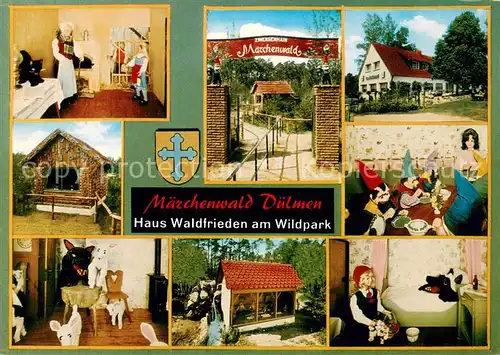 AK / Ansichtskarte Duelmen Maerchenwald Duelmen Gasthaus Waldfrieden am Wildpark Details Duelmen