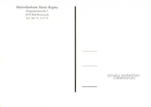 AK / Ansichtskarte Bad_Kreuznach Muetterkurheim Maria Regina Bad_Kreuznach