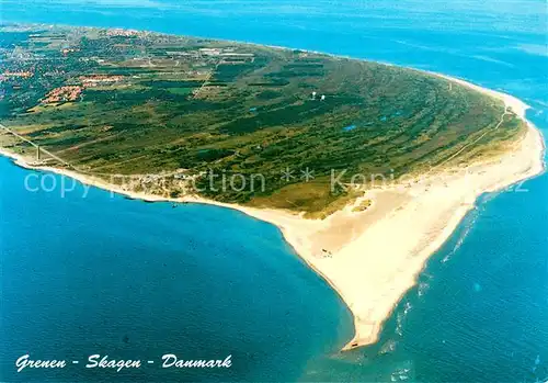 AK / Ansichtskarte Grenen Skagen Fliegeraufnahme Grenen