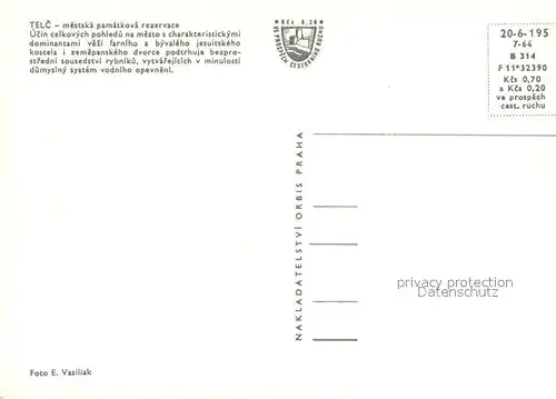 AK / Ansichtskarte Telc Fliegeraufnahme Telc