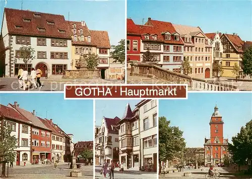 AK / Ansichtskarte Gotha_Thueringen Hauptmarkt Brunnen Altstadt Gotha Thueringen