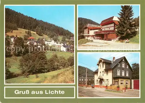 AK / Ansichtskarte Lichte Panorama Lichtetal Konsum Gaststaette Bergterrasse OT Geiersthal Lichte