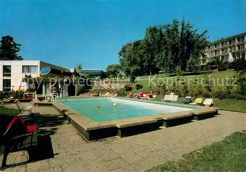 AK / Ansichtskarte ueberlingen_Bodensee Buchinger Klinik Freibad ueberlingen Bodensee