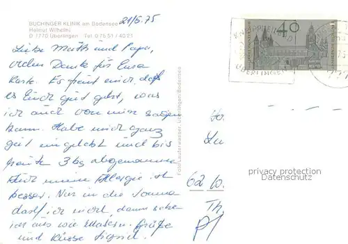 AK / Ansichtskarte ueberlingen_Bodensee Buchinger Klinik Freibad ueberlingen Bodensee