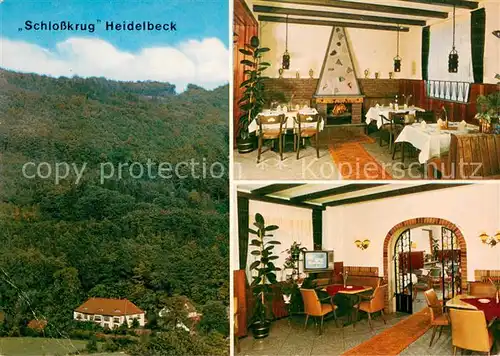 AK / Ansichtskarte Heidelbeck Hotel Restaurant Schlosskrug Heidelbeck
