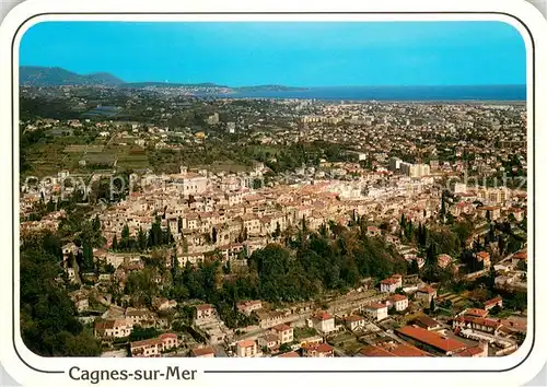 AK / Ansichtskarte Cagnes sur Mer Vue aerienne du vieux village Collection Reflets de la Cote d Azur Cagnes sur Mer