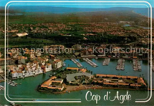 AK / Ansichtskarte Cap d_Agde Vue aerienne Port Collection Lumiere et Couleurs de l Herault Cap d_Agde