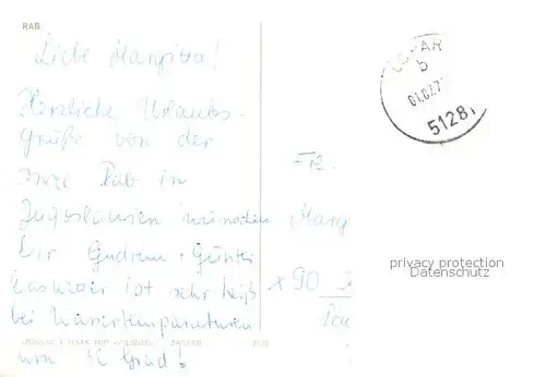 AK / Ansichtskarte Rab_Croatia Halbinsel Fliegeraufnahme Rab_Croatia