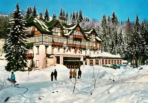 AK / Ansichtskarte Spindleruv_Mlyn_Spindlermuehle Hotel Savoy Krkonose Winter im Riesengebirge Spindleruv_Mlyn