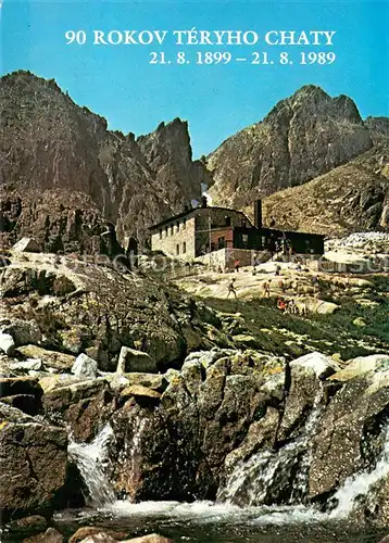 AK / Ansichtskarte Vysoke_Tatry Teryho Chaty Berghuette Hohe Tatra Vysoke Tatry