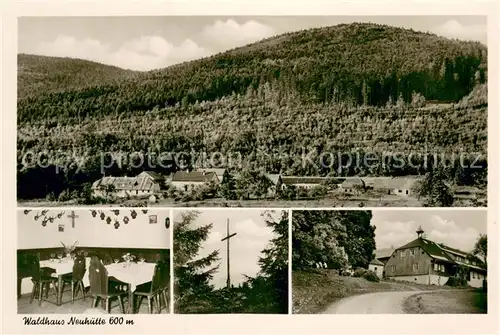 AK / Ansichtskarte Waldmuenchen Waldhaus Neuhuette Panorama Gaststube Panorama Waldmuenchen