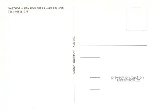 AK / Ansichtskarte Erlheim_Ursensollen Gasthof Pension Erras Zimmer Bar Gastraum Erlheim_Ursensollen