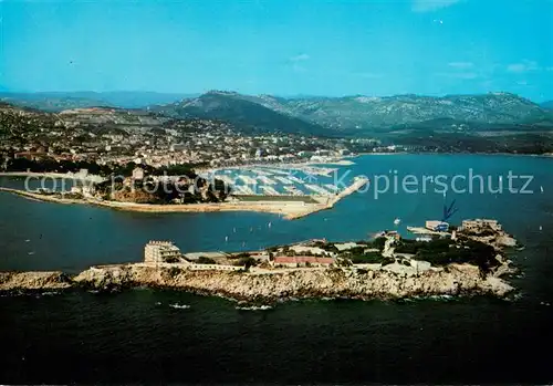 AK / Ansichtskarte Bandol Vue aerienne de lIle de Bendor Bandol