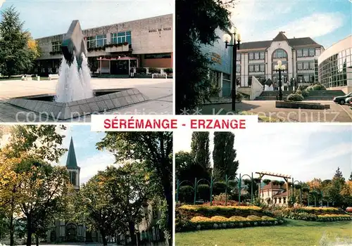 AK / Ansichtskarte Seremange Erzange Hotel de Ville Bibliotheque Eglise Square Seremange Erzange