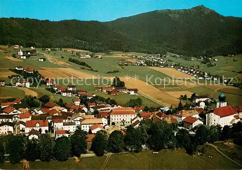 AK / Ansichtskarte Lam_Oberpfalz Fliegeraufnahme mit Osser Lam_Oberpfalz