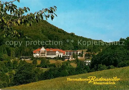 AK / Ansichtskarte Badenweiler Rheumaklinik Thermalkurort Markgraeflerland Schwarzwald Badenweiler