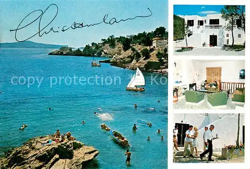 AK / Ansichtskarte Paguera_Mallorca_Islas_Baleares Hotel Villa Columbus Aufenthaltsraum Garten Kueste Paguera_Mallorca