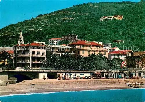 AK / Ansichtskarte Finale_Ligure Hotel Corallo Strand Finale_Ligure