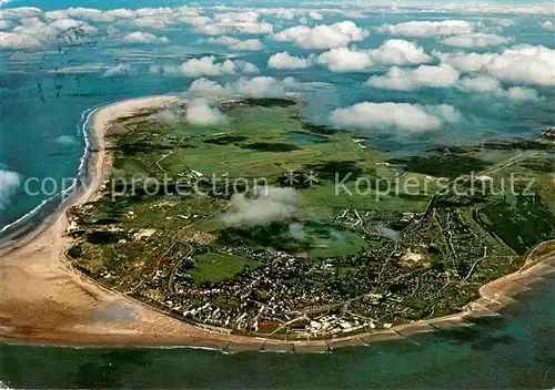 AK / Ansichtskarte Borkum_Nordseebad Nordseeinsel Fliegeraufnahme Borkum_Nordseebad