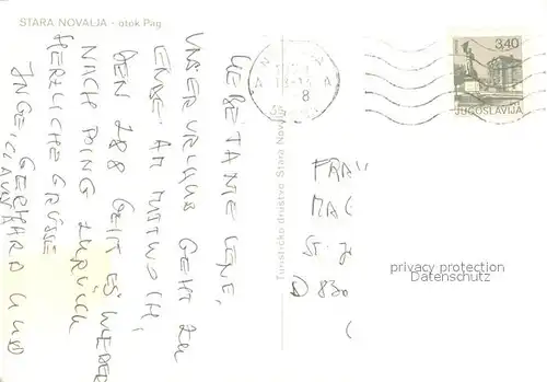 AK / Ansichtskarte Stara_Novalja Haeuserpartie in der Bucht 