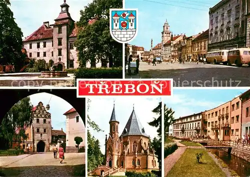 AK / Ansichtskarte Trebon_Czechia Teilansichten Innenstadt Kirche 
