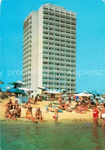 AK / Ansichtskarte Slantschev_Brjag Hotel Burgas am Strand Slantschev_brjag