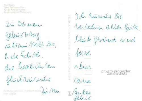 AK / Ansichtskarte Beeskow Poststrasse Ernst Thaelmann Platz Kleine Spree Stadtmauer Pulverturm Beeskow