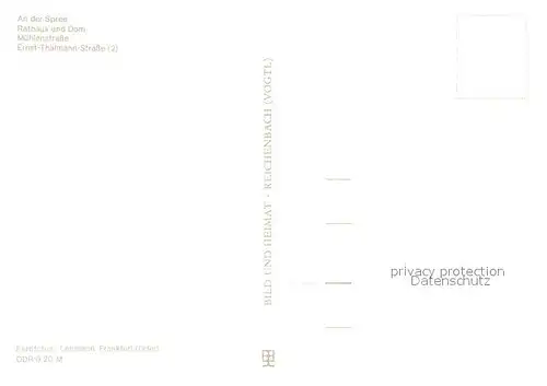 AK / Ansichtskarte Fuerstenwalde_Spree Spree Bruecke Rathaus Dom Muehlenstrasse Ernst Thaelmann Strasse Fuerstenwalde_Spree