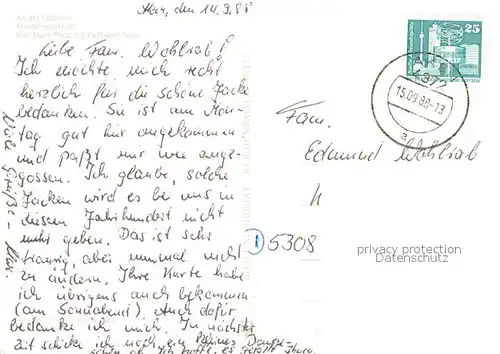 AK / Ansichtskarte Aken_Elbe Elbfaehre Friedensplatz Karl Marx Platz mit Koethener Turm Aken_Elbe