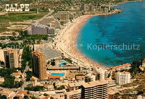 AK / Ansichtskarte Calpe Plaa
Playa de Levante Fliegeraufnahme Calpe