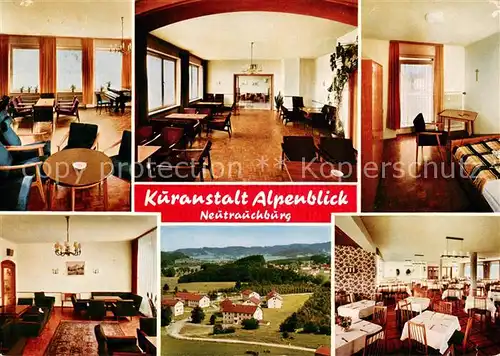 AK / Ansichtskarte Neutrauchburg Kuranstalt Alpenblick Gastraeume Panorama Neutrauchburg