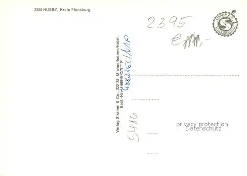 AK / Ansichtskarte Husby_Flensburg Kirche Gebaeude Monument Husby_Flensburg