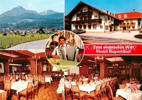 AK / Ansichtskarte Ainring Zum singenden Wirt Hotel Rupertihof Gastraeume Ainring