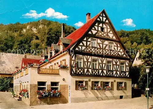 AK / Ansichtskarte Streitberg_Oberfranken Hotel Gasthof Schuetz Streitberg Oberfranken