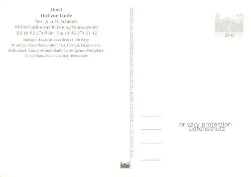 AK / Ansichtskarte Wirsberg Hotel am Lindenberg Terrasse Gaststube Hallenbad Wirsberg