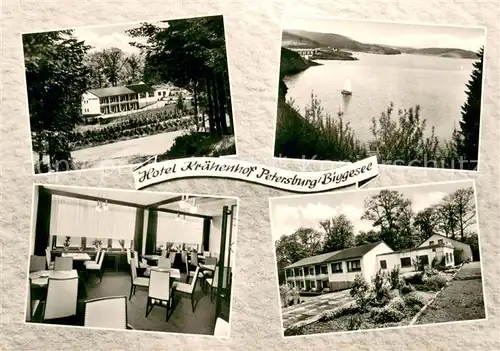 AK / Ansichtskarte Attendorn Hotel Kraehenhof Petersburg Biggesee Gaststube Attendorn