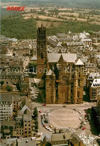 AK / Ansichtskarte Rodez La place dArmes et la cathedrale Rodez