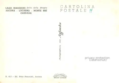 AK / Ansichtskarte Ascona_Lago_Maggiore Fliegeraufnahme mit Locarno Monte Bre Cardada  Ascona_Lago_Maggiore