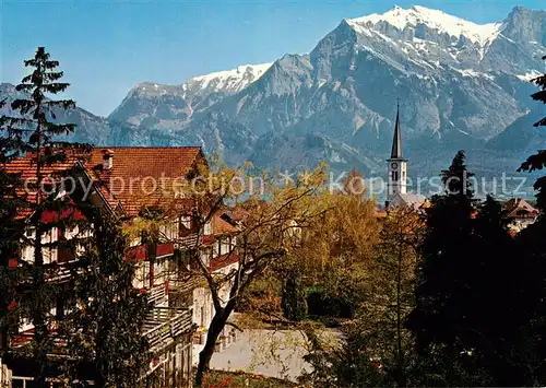 AK / Ansichtskarte Bad_Ragaz_Ragatz Parkhotel mit Falknis 