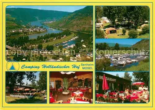 AK / Ansichtskarte Senheim Senhals Campingplatz Hollaendischer Fliegeraufnahme Restaurant Terrasse Senheim Senhals