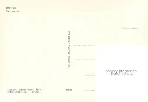 AK / Ansichtskarte Trogir_Trau Fliegeraufnahme Trogir Trau