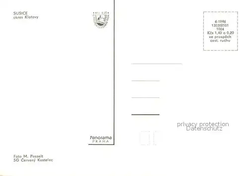 AK / Ansichtskarte Susice Okres Klatovy Susice